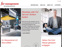 Tablet Screenshot of fair-management.de